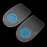 Maxbell 1 Pair Footful Gel Heel Pain Relief Plantar Cushion Insoles Heel Spur Support Pads L