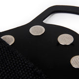 Maxbell Footful 1 Pair of Anti Slip Silicone Ice Gripper Crampons 10-Spike Black Women's UK 2.5-9.5