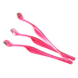 Maxbell Set Of 3PCS Stainless Steel Eyebrow Lips Trimmer Shaper Hair Remover Beauty Tool Cosmetic Supplies Pink