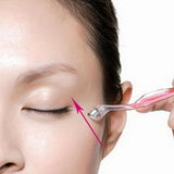 Maxbell Set Of 3PCS Stainless Steel Eyebrow Lips Trimmer Shaper Hair Remover Beauty Tool Cosmetic Supplies Pink