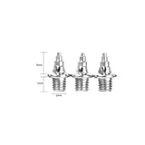 Maxbell Footful 12Pcs of Replacement Shoes Spikes for Sports Running Track Shoes Trainers 8MM Tower Shape
