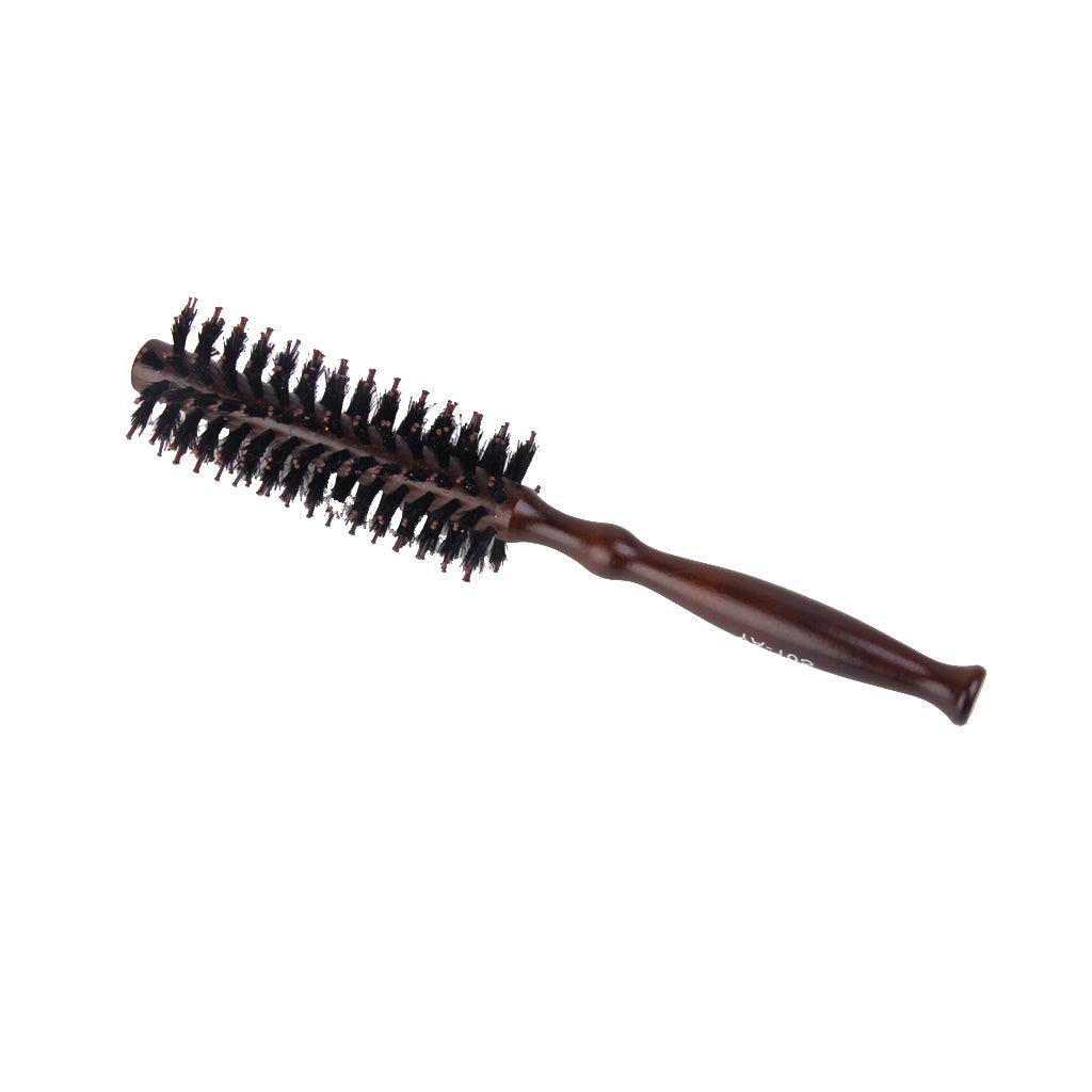 Maxbell Wood Handle Hairdressing Bristle Curling Hair Comb Brush Hairbrush - Aladdin Shoppers