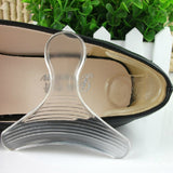 Footful 1 Pair T-shape Gel Back Heel Liner Corns Blisters Shoes Pad Insoles