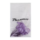 Phenovo Feather Beads Brooch Pin Hair Tie for Wrist Hair Decor Violet Color