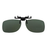 MagiDeal Polarized UV 400 Clip On Sunglasses Deep Green Lens Glasses L