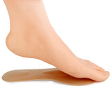 Footful Elastic Memory Sponge Arch Support 3/4 Length Massage Insoles Beige