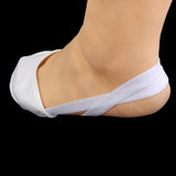 Footful Canvas Leather Ballet Slipper Dance Soles Indoor Dance Shoes S White