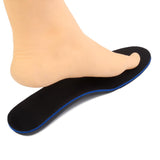 Footful Unisex Orthotic Arch Support Insoles Foot Pain Relief Pads M Black