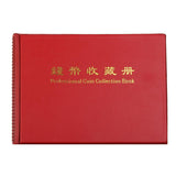 Maxbell Penny Money Pocket Storage Coin Album Book 240 Holders Collection Red