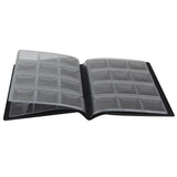 Maxbell Mini Penny Money Pocket Storage Coin Album Book 120 Holders Collection Black
