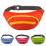 Waterproof Nylon Waist Bag Running Climbing Sport Belt Zip Bum Pouch Rose