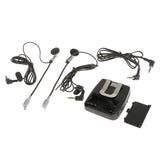 Maxbell Motorbike Motorcycle Helmet to Helmet Intercom Headset MP3 Input Black