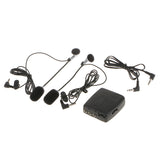 Maxbell Motorbike Motorcycle Helmet to Helmet Intercom Headset MP3 Input Black