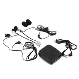 Maxbell Motorbike Motorcycle Helmet to Helmet Intercom Headset MP3 Input Black