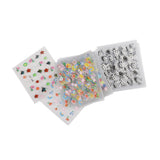 Maxbell DIY 3D Nail Art Stickers Manicure Tips Decal Decorations 50 Sheets