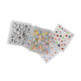 Maxbell DIY 3D Nail Art Stickers Manicure Tips Decal Decorations 50 Sheets