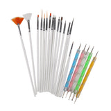 MagiDeal Nail Art Painting Brush Nail Dotting Drawing Polish Pen Set 20pcs