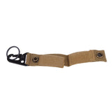 Maxbell Tactical Nylon Belt Metal Carabiner Hook Key Webbing Buckle Clip Khaki