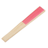 Chinese Folding Bamboo Fan Retro Hand Fan Wedding Favors - Pink