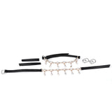 Detachable Shoe Straps Crystal Chain for Holding Loose Shoe High Heels Black