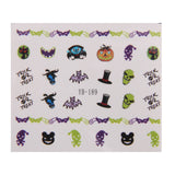 1 Sheet 3D Mixed Halloween Design Nail Art Sticker Tips Manicure - A03