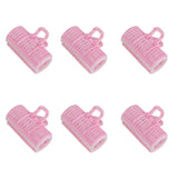 6pcs Pink Rollers Hair Curlers Styling Tool Hairdressing Hair Style DIY