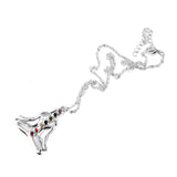 Maxbell Novelty Buddha yoga meditation crystal Pendant Statement Necklace Chain Unique Gifts Women