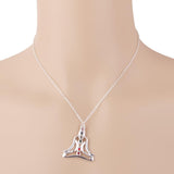 Maxbell Novelty Buddha yoga meditation crystal Pendant Statement Necklace Chain Unique Gifts Women