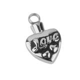 Maxbell Love Series Jewelry Stainless Steel Heart Shape Love Cremation Urn Keepsake Memorial Pendant Memorial Gift