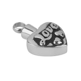 Maxbell Love Series Jewelry Stainless Steel Heart Shape Love Cremation Urn Keepsake Memorial Pendant Memorial Gift