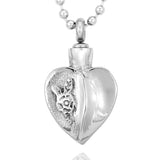 Maxbell Stainless Steel Openable Heart Cremation Ash Holder Pendant Necklace Jewelry