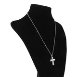 Maxbell Stainless Steel Openable Cross Cremation Ash Holder Pendant Necklace Jewelry