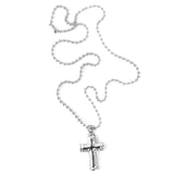 Maxbell Stainless Steel Openable Cross Cremation Ash Holder Pendant Necklace Jewelry