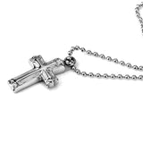 Maxbell Stainless Steel Openable Cross Cremation Ash Holder Pendant Necklace Jewelry