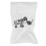 Maxbell 3Pcs Surgical Steel Barbell Ear Bone Rings Body Piercing Black