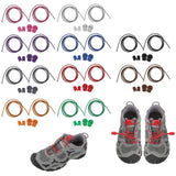 Reflective Locking Shoelaces Running Cycling Shoestring - Black