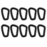 Maxbell 10pcs Outdoor Camping Carabiner Snap Hook Water Bottle Keyring Molle Buckle