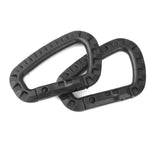 Maxbell 10pcs Outdoor Camping Carabiner Snap Hook Water Bottle Keyring Molle Buckle