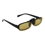 Night Vision Polarized Driving Clip-on Flip-up Lens Sunglasses Glasses S