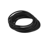 Maxbell 10pcs Elastic Silicone Women Girl's Hair Rope Bracelet Bangles - Black