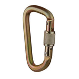 Maxbell 40KN D Carabiner Screw Locking for Rock Climbing Moutaineering