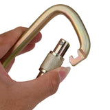 Maxbell 40KN D Carabiner Screw Locking for Rock Climbing Moutaineering