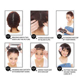 14" Elegant Women Short Fluffy Kinky Wavy Curly Synthetic Hair Wigs Black - Aladdin Shoppers