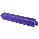 Maxbell  Spiral Pattern Plastic Fondant Roller Rolling Pin - Purple