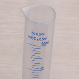 Maxbell 50ml Transparent Plastic Graduated Cylinder
