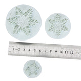 Maxbell 3pcs Snowflake Snow Flake Fondant Cake Cutter Plunger