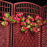 Max Maxb Artificial Garland Silk Flower Vine for Home Wedding Garden Decoration - Shocking Pink