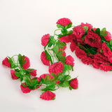 Max Maxb Artificial Garland Silk Flower Vine for Home Wedding Garden Decoration - Shocking Pink
