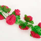 Max Maxb Artificial Garland Silk Flower Vine for Home Wedding Garden Decoration - Shocking Pink