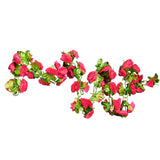 Max Maxb Artificial Garland Silk Flower Vine for Home Wedding Garden Decoration - Shocking Pink